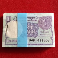 One Rs Old Small Coin Full Bundle A50 Finance Secretary S.Venketraman 1987 Year 638401