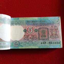 Alternative view of Five Rs Old Rare Tractor Full Bundle Governor C Rangarajan Republic of India 501501