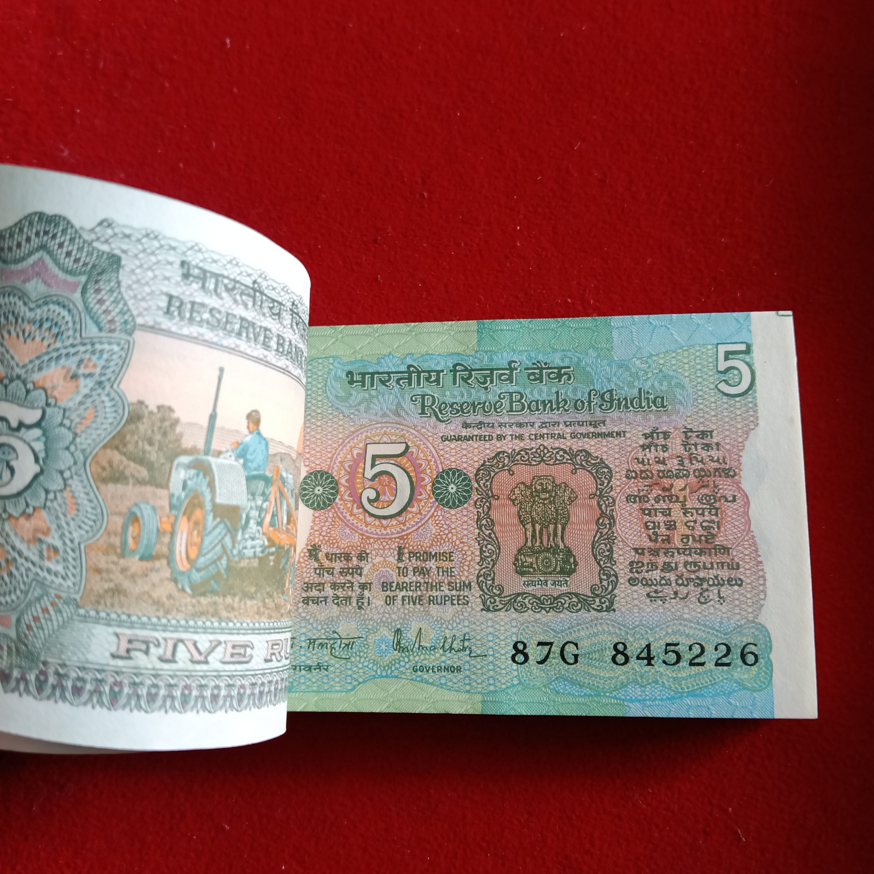 Five Rs Old Rare Tractor Full Bundle Governor RN Malhotra Republic of India 845201 - Image 3