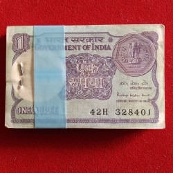 One Rs Old Small Coin Full Bundle A47 Finance Secretary Pratap Krishen Kaul 1985 Year 328401