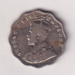 Alternative view of 1 Annas 1936 - George V RARE COIN # I-217