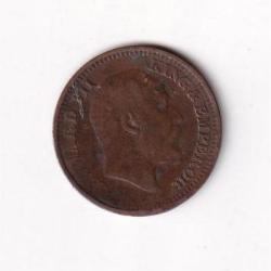 Alternative view of British India ½ Pice 1908 Edward VII Coin #I-190