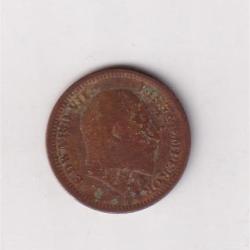 Alternative view of British India ½ Pice 1903 Edward VII Coin #I-191