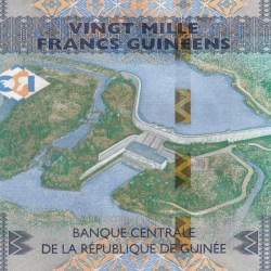 Alternative view of Guinea 20000 Francs GEM UNC Rare Note