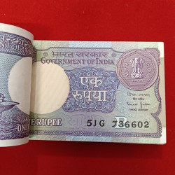 Alternative view of One Rs Old Small Coin Full Bundle A 54 Finance Secretary Bimal Jalan 1990 Year 736601