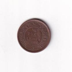 British India ½ Pice -1862 Victoria High Grade Coin # I-255