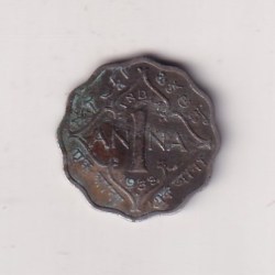 1936 George Fifth One Anna Almost UNC Condition British - India Rare Coin # I-247