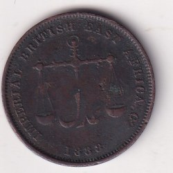 Kenya › Mombasa 1 Pice 1888 RARE COIN # I-271
