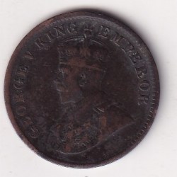 Alternative view of ¼ ANNA 1911 RARE DATEGEORGE FIFTH HIGH GRADED PIG COIN # I-272