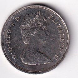 Alternative view of United Kingdom 25 New Pence 1980 Elizabeth II Queen Mother UNC Coin Commemorative Coin #I-270