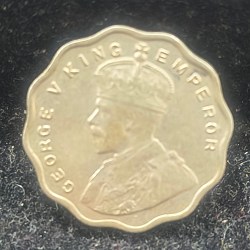 Alternative view of 1936 GEORGE FIFTH ONE ANNA ALMOST UNC CONDITION BRITISH - INDIA RARE COIN # I-247