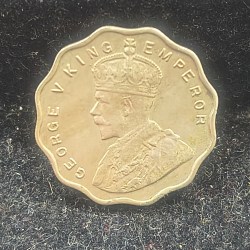 Alternative view of 1936 GEORGE FIFTH ONE ANNA ALMOST UNC CONDITION BRITISH - INDIA RARE COIN # I-248