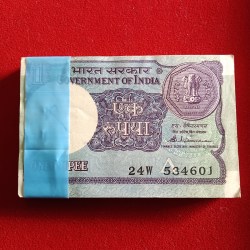 One Rs Old Small Coin Full Bundle A52 Finance Secretary S.Venketraman 1989 Year 534601