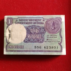One Rs Old Small Coin Full Bundle A48 Finance Secretary S.Venketraman 1985 Year 623801