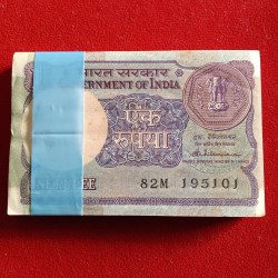 One Rs Old Small Coin Full Bundle A48 Finance Secretary S.Venketraman 1985 Year 195101