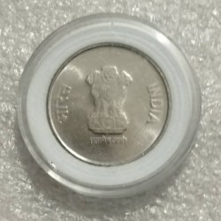 Alternative view of Two Rs Ex Rare Coin 75 th Year of Independence Akam 2021 Year Hyderabad Mint Bunc Condition