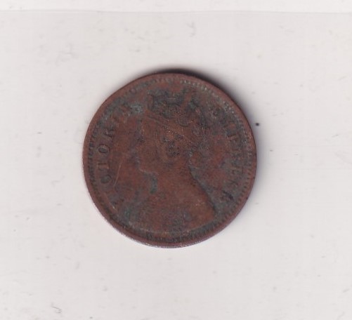 British India ½ Pice (1887) Victoria Rare Coin #I-297 - Image 2