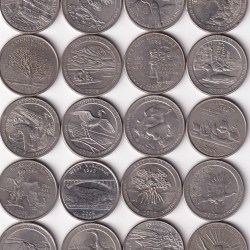 27 Different America Commemorative Quarter Dollar Coin Set #D-12
