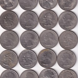 Alternative view of 27 Different America Commemorative Quarter Dollar Coin Set #D-12