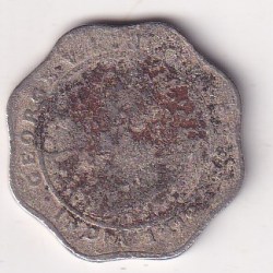 India - British 4 Annas 1919 - George V Rare Coin # D - 4