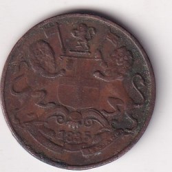 India - British ¼ Anna 1835 Rare Coin # D -15