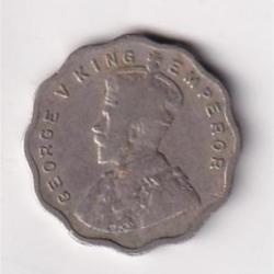 Alternative view of British India 1 Anna (1935) George V Rare Coin #D-51