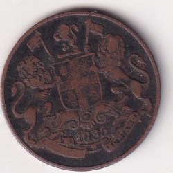 India - British ¼ Anna 1835 Rare Coin # D -18