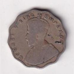 Alternative view of British India 1 Anna (1924) George V Rare Coin #D-56