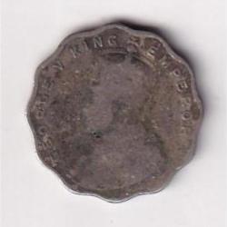 Alternative view of British India 1 Anna (1920) George V Rare Coin #D-61