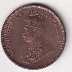 Alternative view of India - British ¼ Anna 1934 - George V Coin # D -28