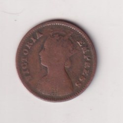 Alternative view of India - British ½ Pice 1898 - Victoria rare Coin # D -34
