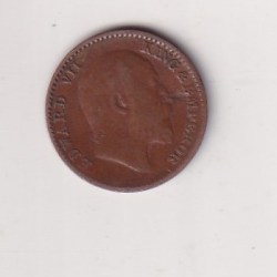 Alternative view of India - British 1⁄12 Anna 1908 - Edward VII rare Coin # D -36