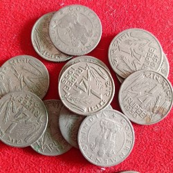 1/4 Rupees Nickel Coin 13 Pcs Given Mix Years 13 Pcs Given