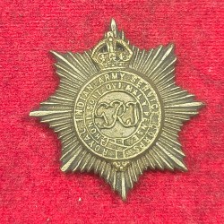 Post 1947 Great Britain Indian Services Corps Cap Badge 42 mm x 42 mm Broken Lug #D-44