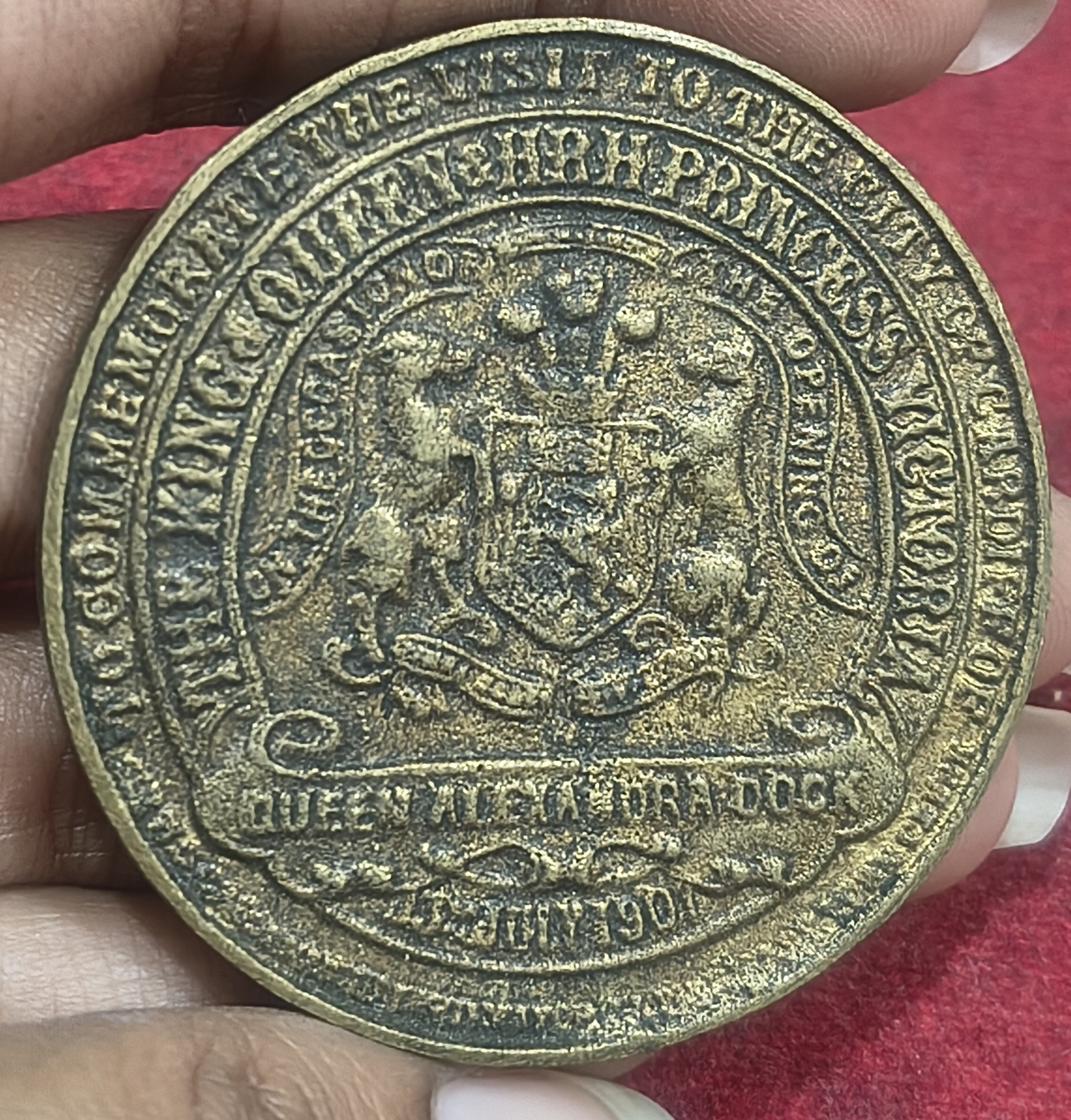 KING EDWARD AND QUEEN TOKEN MEDAL #D-64 - Image 2