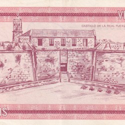 Alternative view of Cuba 20 Pesos "A" Foreign Exchange Certificate #B-2