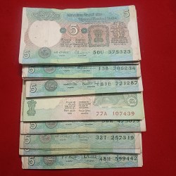 Five Rs Tractor or Mahatma Gandhi Notes 100 Pcs Given Good Condition Mix Governors