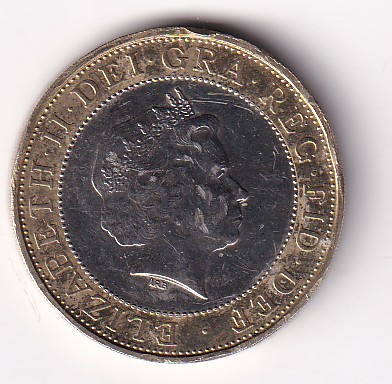 United Kingdom 2 Pounds 2002 (Elizabeth II 4th portrait Games in England) Rare Bimetallic Commemorative Coin #D-104 - Image 2