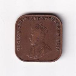 Straits Settlements 1 Cent 1920 George V Rare Coin #D-126