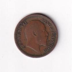 Alternative view of British India 1/2 Pice 1903 Edward VII Rare Coin#D-133