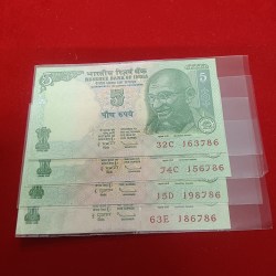 Five Rs Rare Fancy Number Note Ending 786 Note Gem Bunc Condition 1 Pcs Given Governor D.Subaraw