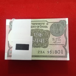 One Rs Rare Full Bundle Finance Secretary Atanu Chakraborty Year 2020 Gem Bunc Condition 951801