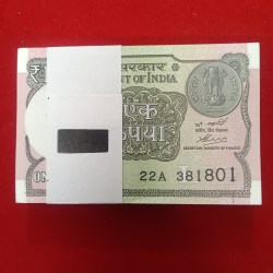 One Rs Rare Full Bundle Finance Secretary Atanu Chakraborty Year 2020 Gem Bunc Condition 381801