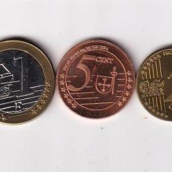 Alternative view of Danzig (8 Pcs ) Euros 2005 Unc pattern Coin Set #D-138