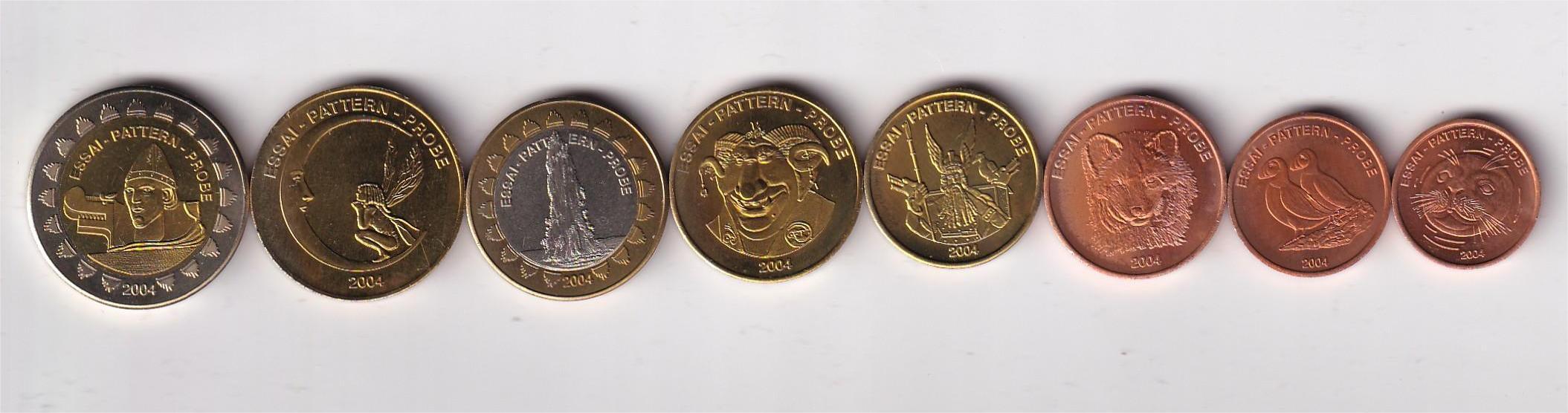 Iceland (8 Pcs) Europ Unc Coin Set #D-142