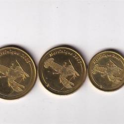France (Martinique) 2005 (8 Pcs) Unc Pattern Coin Set #D-151