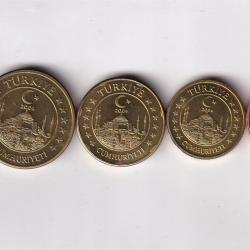 Turkey 2004 (8 Pcs) Unc Pattern Coin Set #D-159