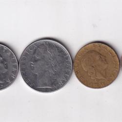 Alternative view of Italy 6 Different lire (6 Pcs) Coin Set #D-162