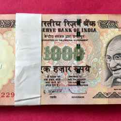 1000 Rs Full Serial Bundle Governor D.Subaraw 2009 Year Republic of India