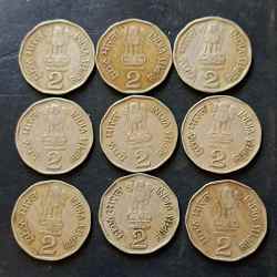 Alternative view of Republic India Denominaton 2₹ Metal copper nickel Same and similar set are available